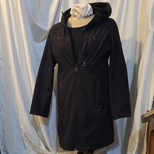 Calvin Klein Black Utility Jacket with Hood